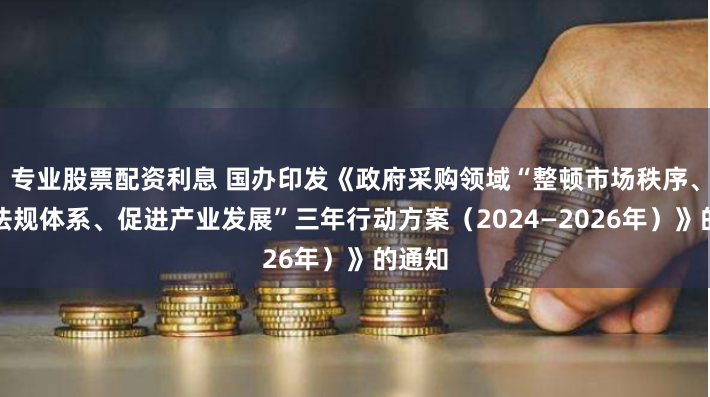 专业股票配资利息 国办印发《政府采购领域“整顿市场秩序、建设法规体系、促进产业发展”三年行动方案（2024—2026年）》的通知